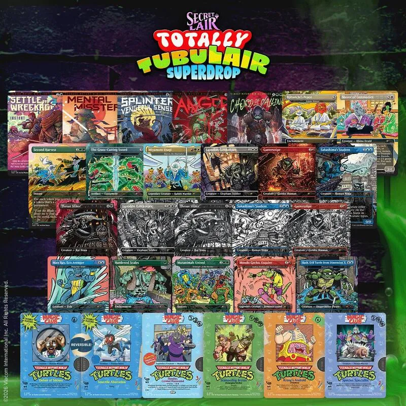 Secret Lair Drop Totally TubuLair Superdrop Heroes in a Half Shell Non Foil Bundle — Secret Lair Drop — Magic: The Gathering