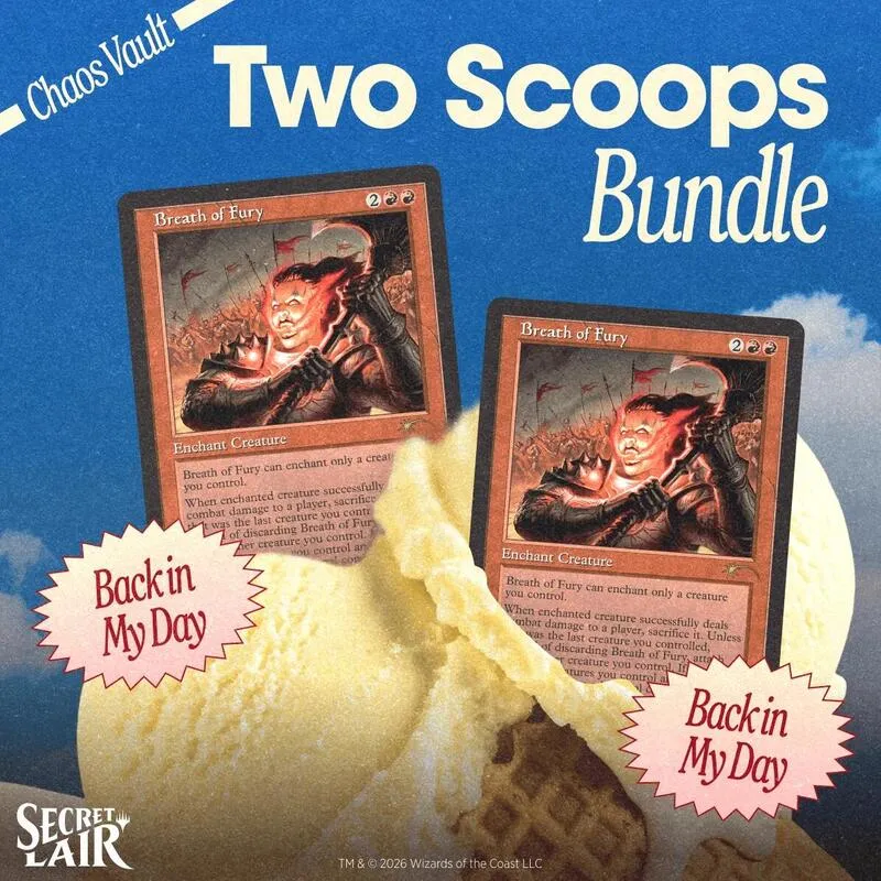 Secret Lair Drop Two Scoops Double Vanilla Bundle — Secret Lair Drop — Magic: The Gathering