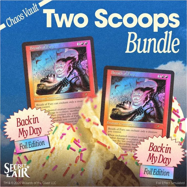 Secret Lair Drop Two Scoops Double Vanilla With Sprinkles Bundle — Secret Lair Drop — Magic: The Gathering