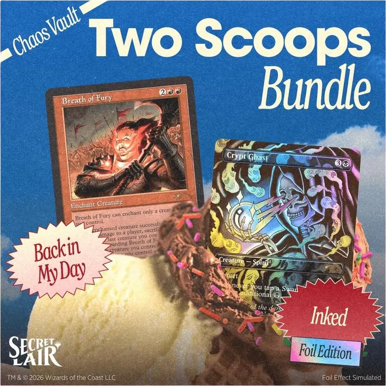 Secret Lair Drop Two Scoops The Vanilla Business Chocolate Party Bundle — Secret Lair Drop — Magic: The Gathering
