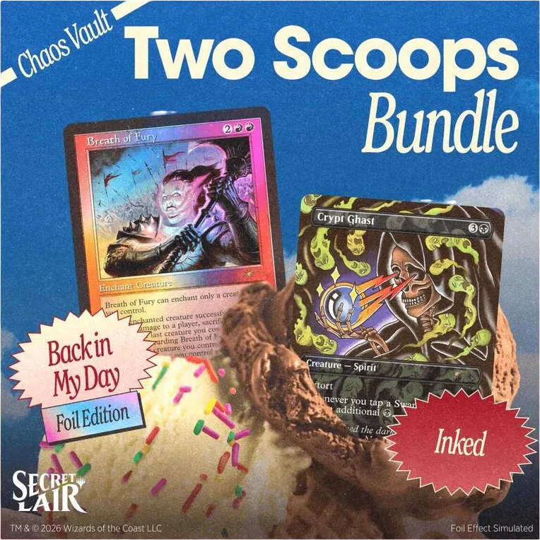 Secret Lair Drop Two Scoops The Vanilla Party Chocolate Business Bundle — Secret Lair Drop — Magic: The Gathering
