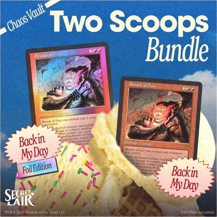 Secret Lair Drop Two Scoops The Vanilla Sampler Bundle — Secret Lair Drop — Magic: The Gathering
