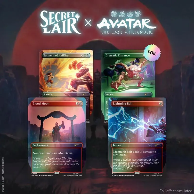 Secret Lair x Avatar The Last Airbender Everything Changed Rainbow Foil Edition — Secret Lair Drop — Magic: The Gathering