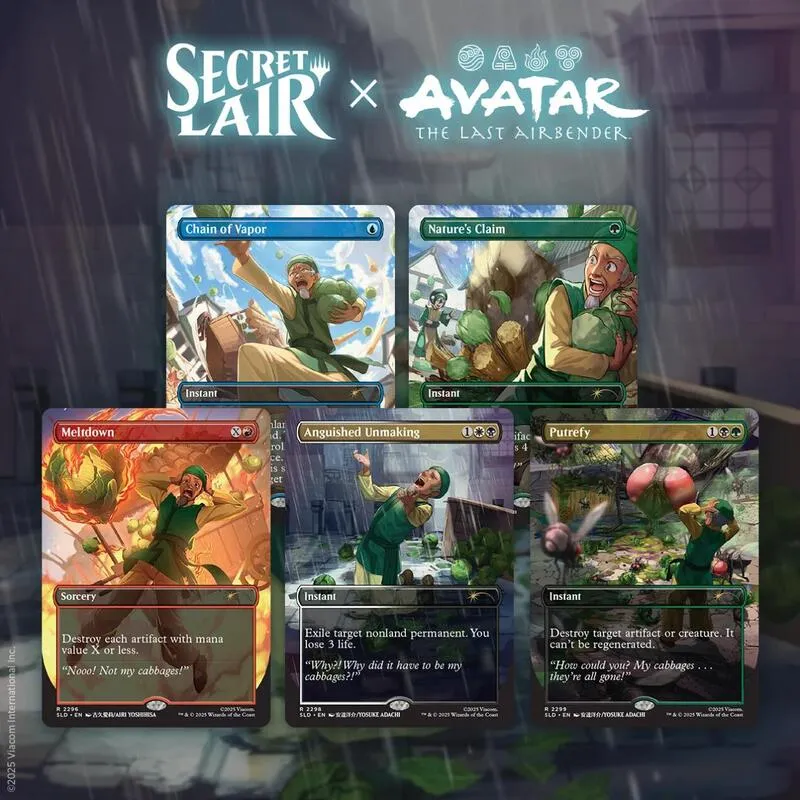 Secret Lair x Avatar The Last Airbender My Cabbages Non Foil Edition — Secret Lair Drop — Magic: The Gathering