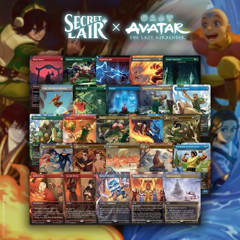 Secret Lair x Avatar The Last Airbender Superdrop Avatar State Non Foil Bundle — Secret Lair Drop — Magic: The Gathering
