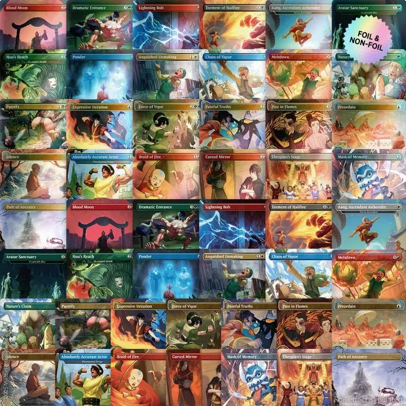Secret Lair x Avatar The Last Airbender Superdrop Master Of All Elements Everything Bundle — Secret Lair Drop — Magic: The Gathering
