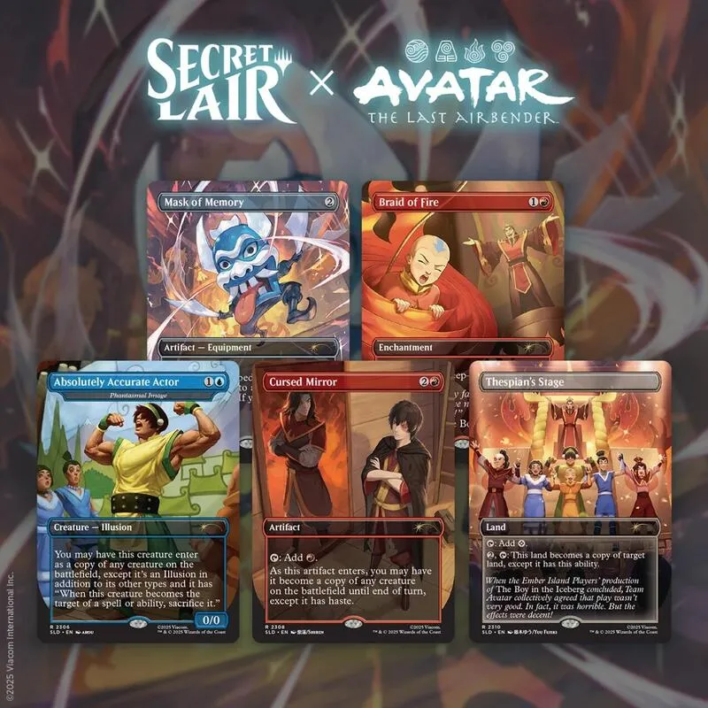 Secret Lair x Avatar The Last Airbender The Ember Island Players Non Foil Edition — Secret Lair Drop — Magic: The Gathering