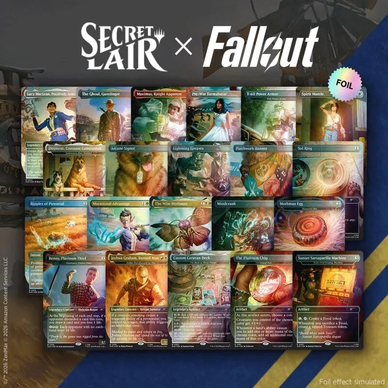 Secret Lair x Fallout Rad Superdrop The Atomic Grade Foil Bundle — Secret Lair Drop — Magic: The Gathering
