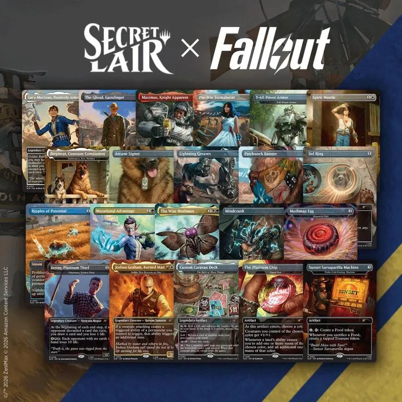 Secret Lair x Fallout Rad Superdrop The Vault Issue Non Foil Bundle — Secret Lair Drop — Magic: The Gathering