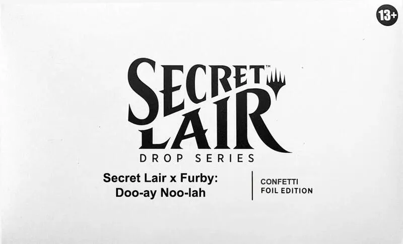 Secret Lair x Furby Doo ay Noo lah Confetti Foil Edition — Secret Lair Drop — Magic: The Gathering