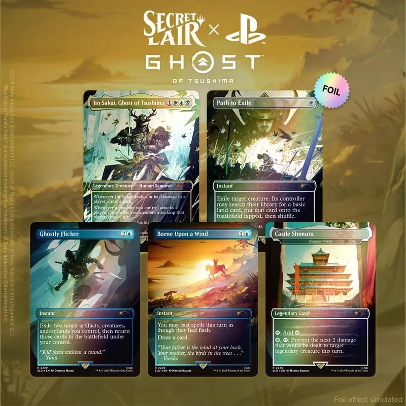 Secret Lair x Ghost of Tsushima Rainbow Foil Edition — Secret Lair Drop — Magic: The Gathering
