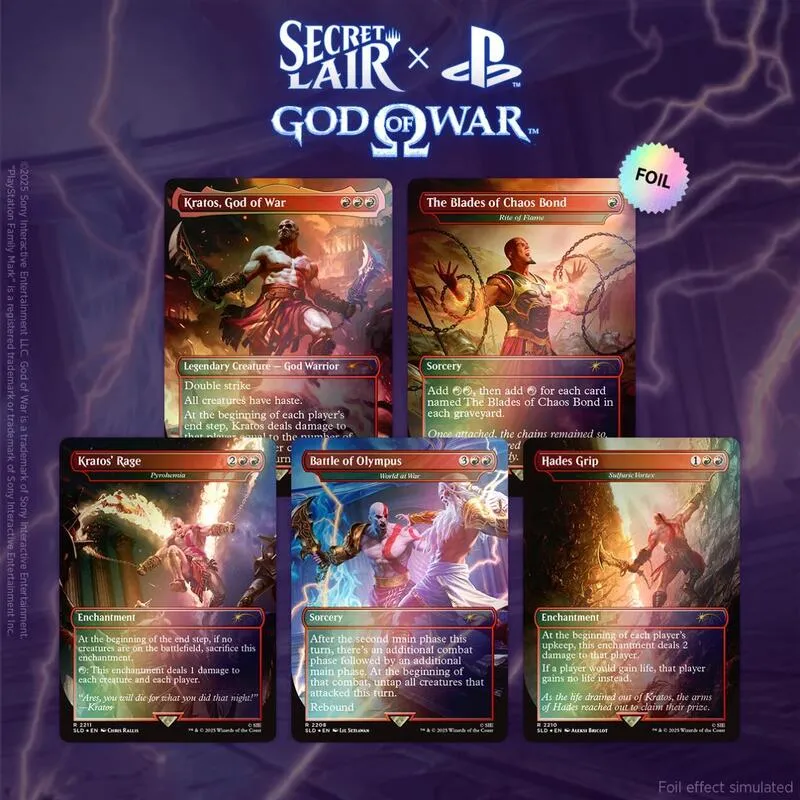Secret Lair x God of War Greek Traditional Foil Edition — Secret Lair Drop — Magic: The Gathering