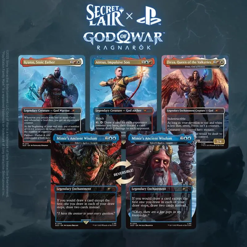 Secret Lair x God of War Norse Non Foil Edition — Secret Lair Drop — Magic: The Gathering