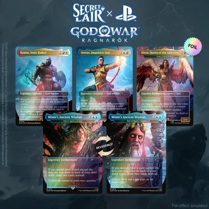 Secret Lair x God of War Norse Traditional Foil Edition — Secret Lair Drop — Magic: The Gathering