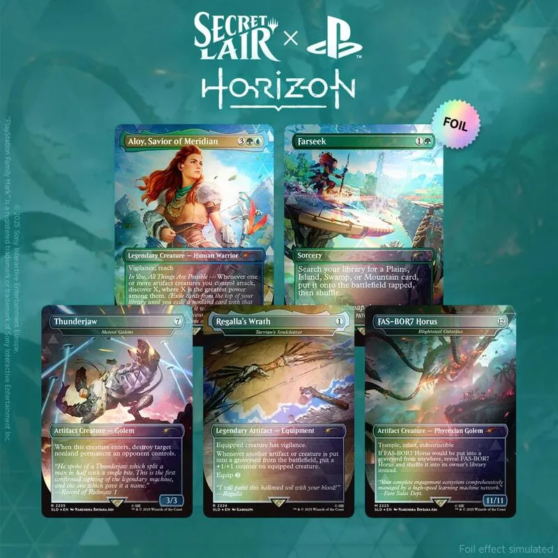 Secret Lair x Horizon Into the Forbidden West Rainbow Foil Edition — Secret Lair Drop — Magic: The Gathering