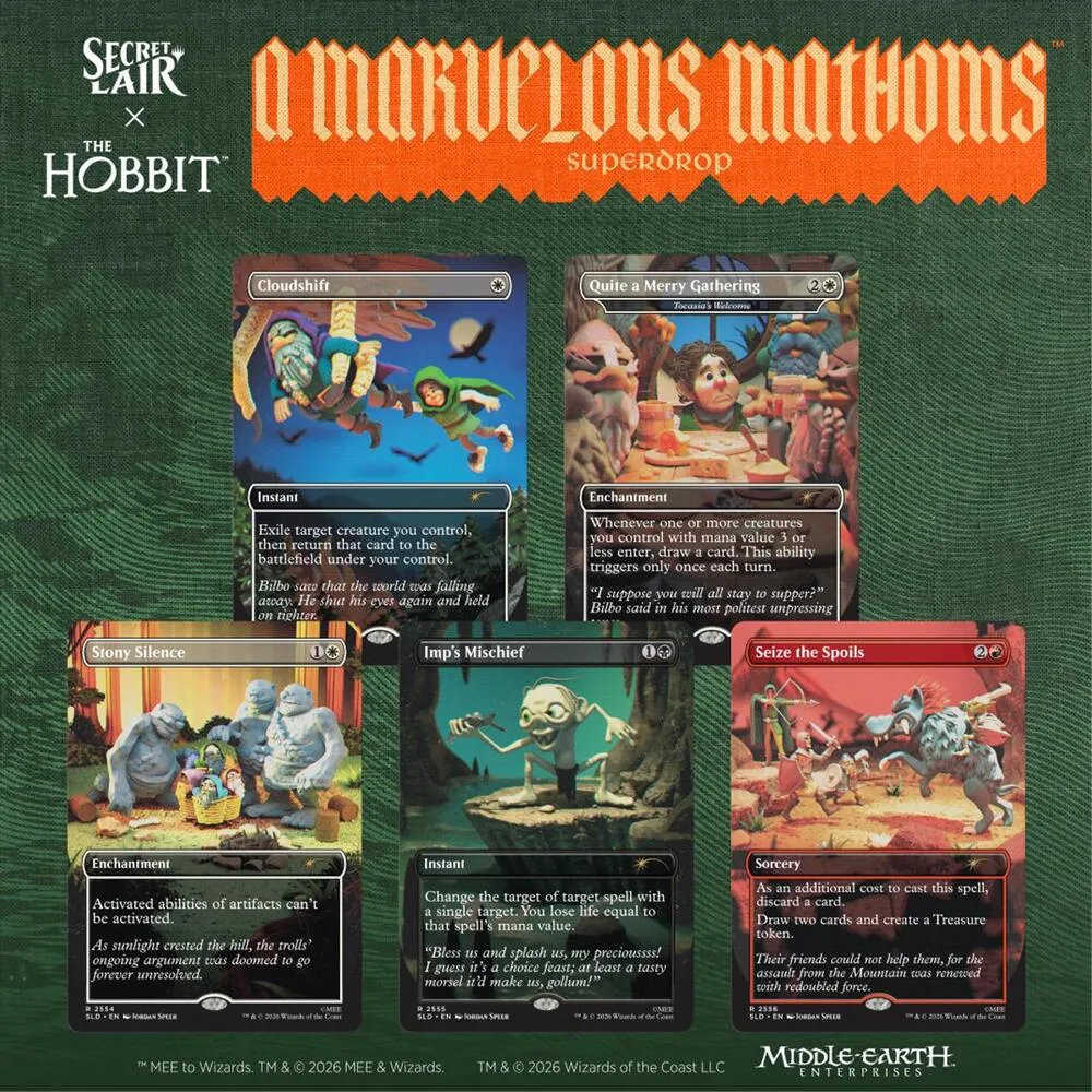 Secret Lair x The Hobbit: A Marvelous Mathoms - Over the Edge of the Wild — Secret Lair Drop — Magic: The Gathering