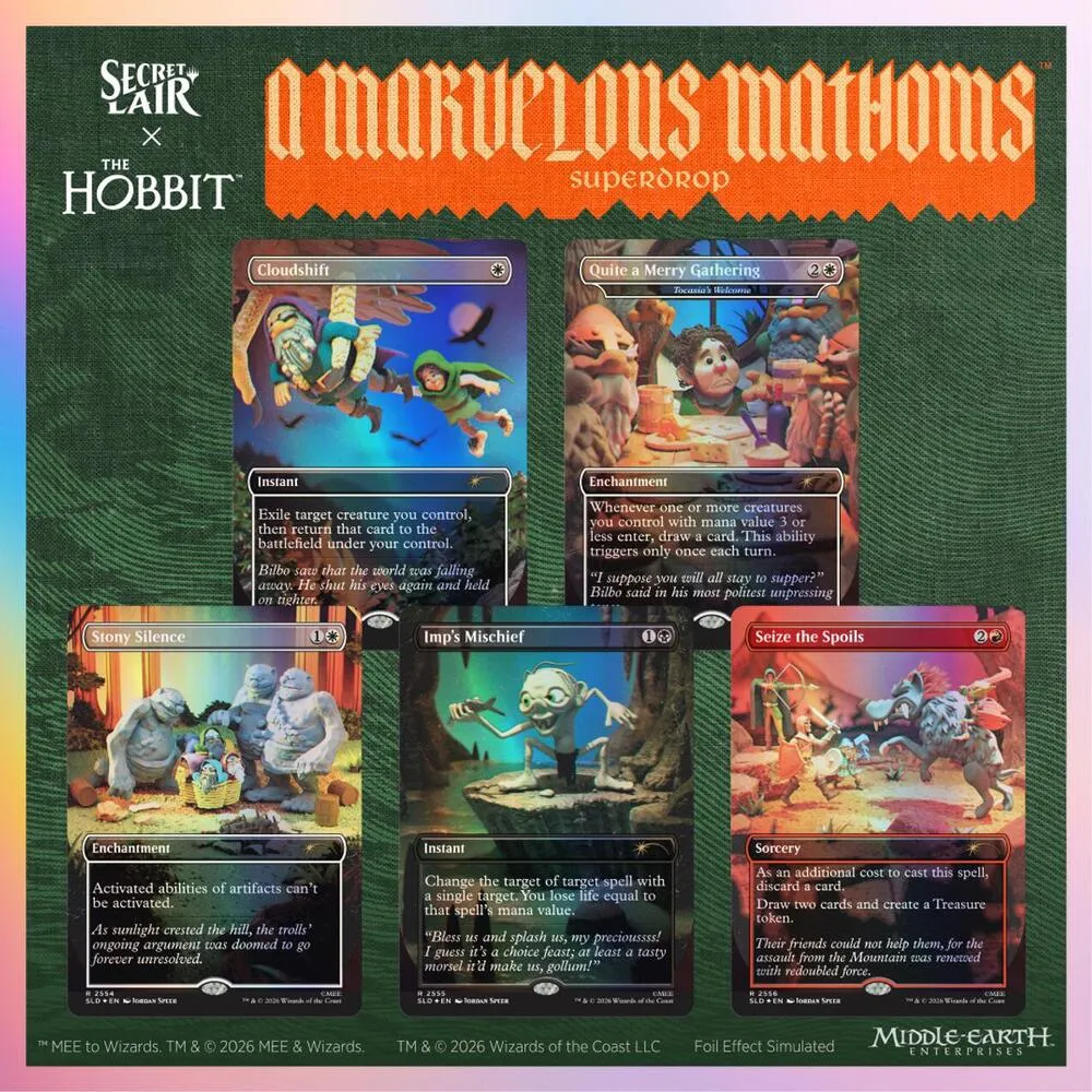Secret Lair x The Hobbit: A Marvelous Mathoms - Over the Edge of the Wild (foil) — Secret Lair Drop — Magic: The Gathering