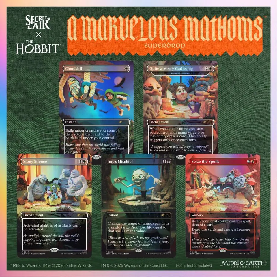 Secret Lair x The Hobbit: A Marvelous Mathoms - Over the Edge of the Wild (foil) from Secret Lair Drop - Magic: The Gathering