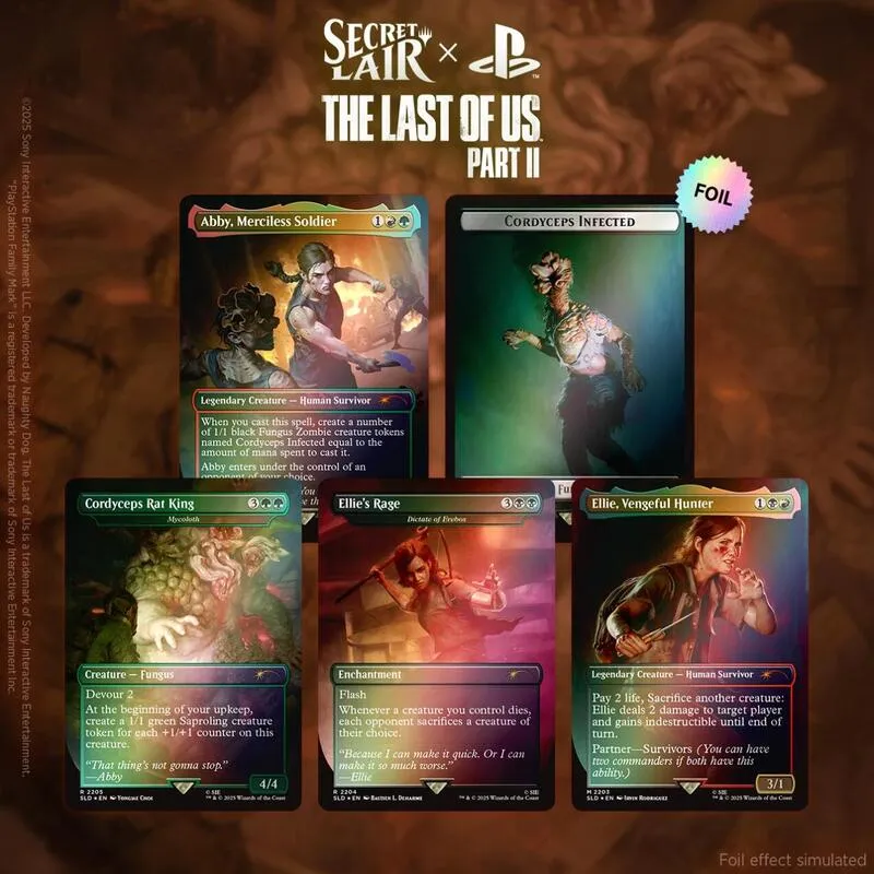 Secret Lair x The Last of Us Part II Rainbow Foil Edition — Secret Lair Drop — Magic: The Gathering