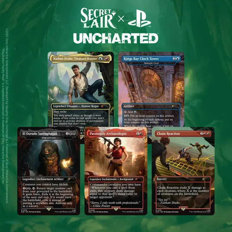 Secret Lair x Uncharted Non Foil Edition — Secret Lair Drop — Magic: The Gathering