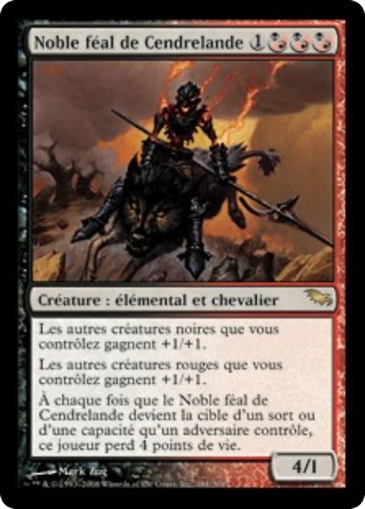 Noble féal de Cendrelande — Shadowmoor — Magic: The Gathering