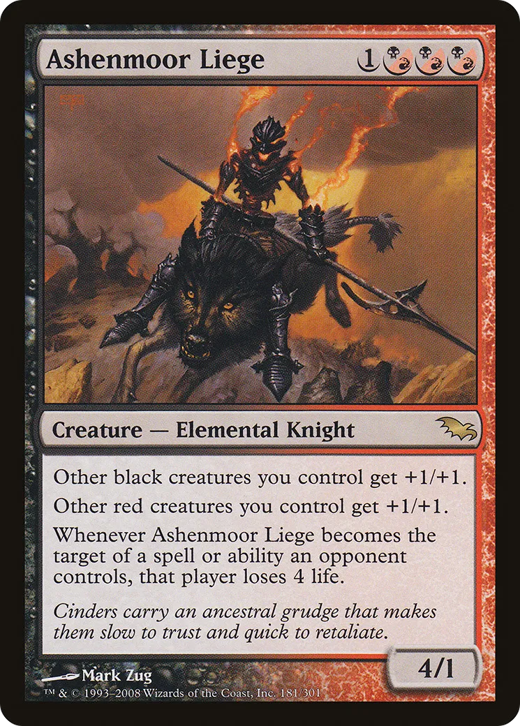 Noble féal de Cendrelande — Shadowmoor — Magic: The Gathering