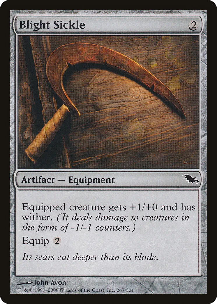 Faucille de flétrissement — Shadowmoor — Magic: The Gathering