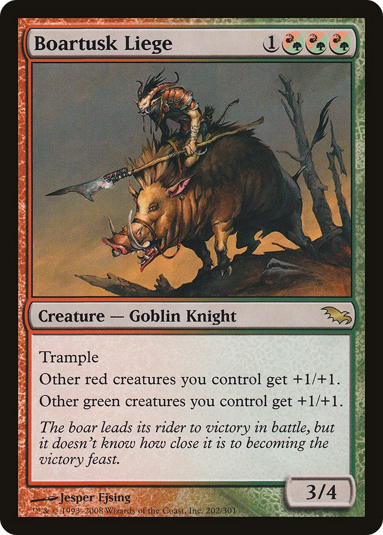 Boartusk Liege — Shadowmoor — Magic: The Gathering