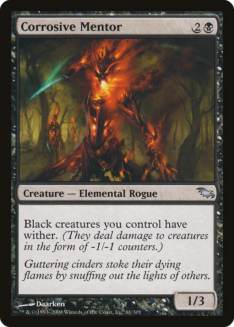 Corrosive Mentor — Shadowmoor — Magic: The Gathering