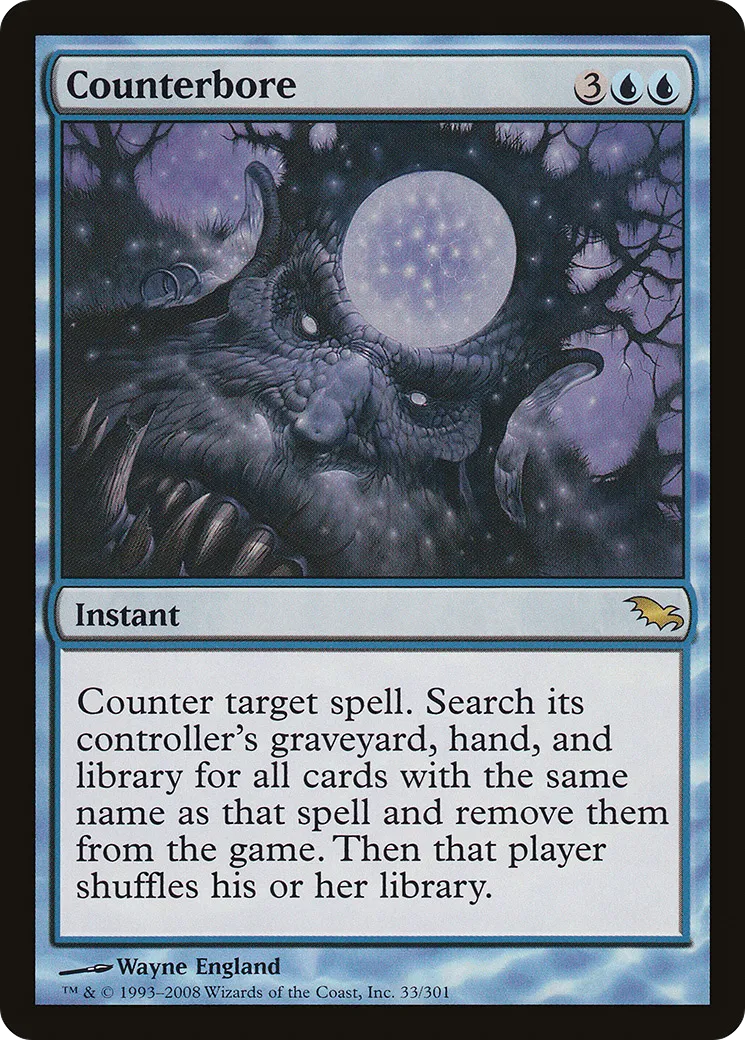 Counterbore — Shadowmoor — Magic: The Gathering