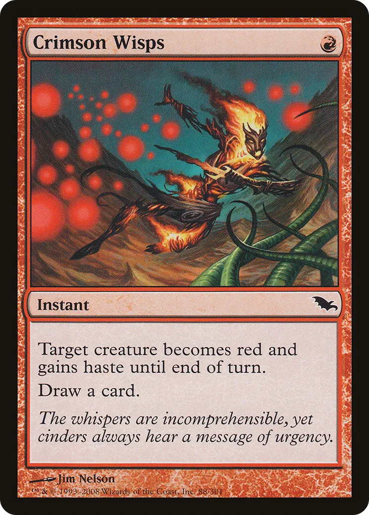 Crimson Wisps — Shadowmoor — Magic: The Gathering