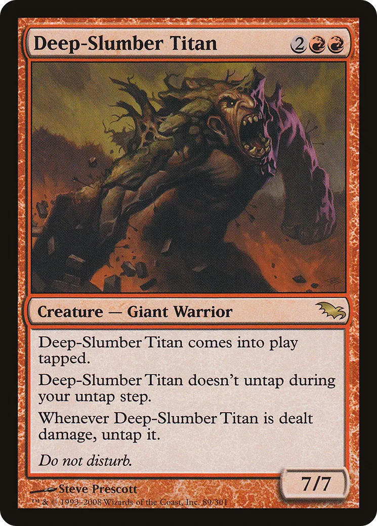 Titan au sommeil profond — Shadowmoor — Magic: The Gathering
