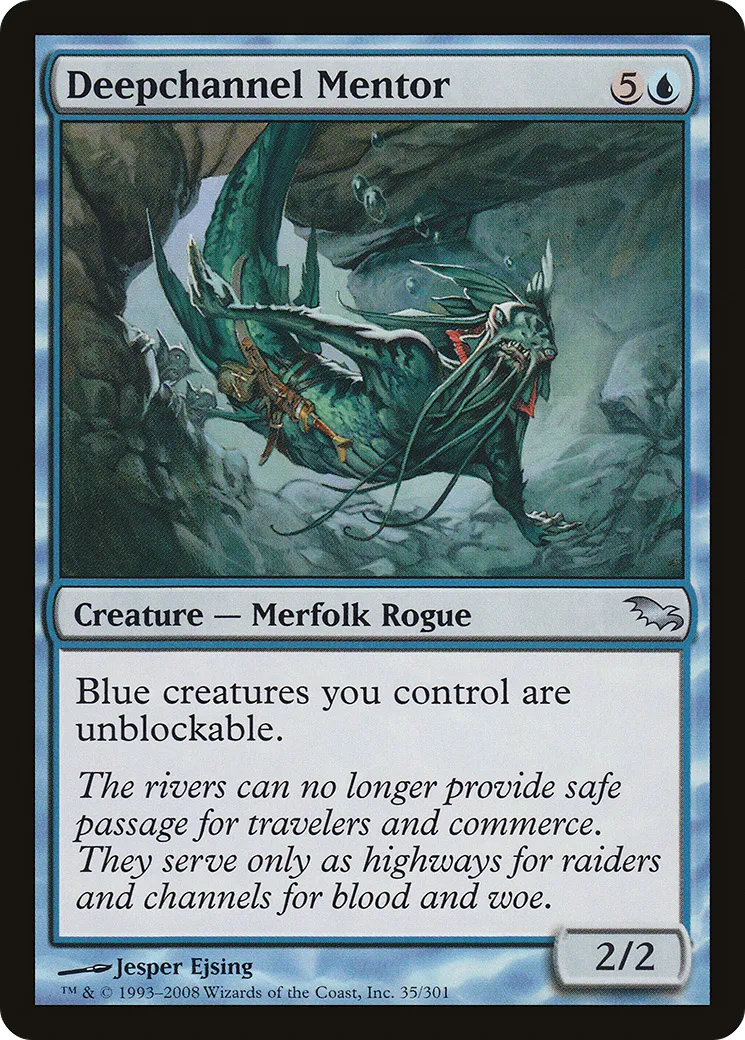 Deepchannel Mentor — Shadowmoor — Magic: The Gathering