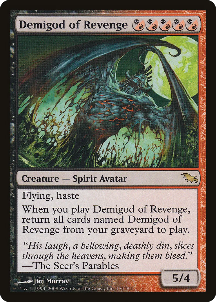 Demigod of Revenge — Shadowmoor — Magic: The Gathering