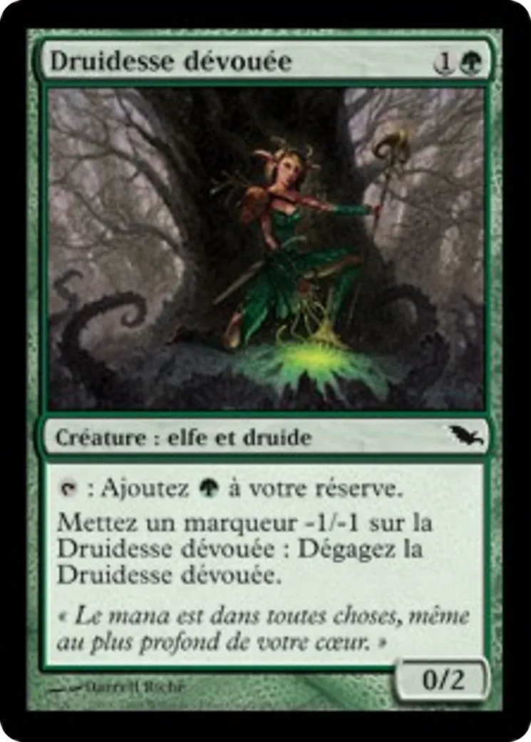 Druidesse dévouée — Shadowmoor — Magic: The Gathering