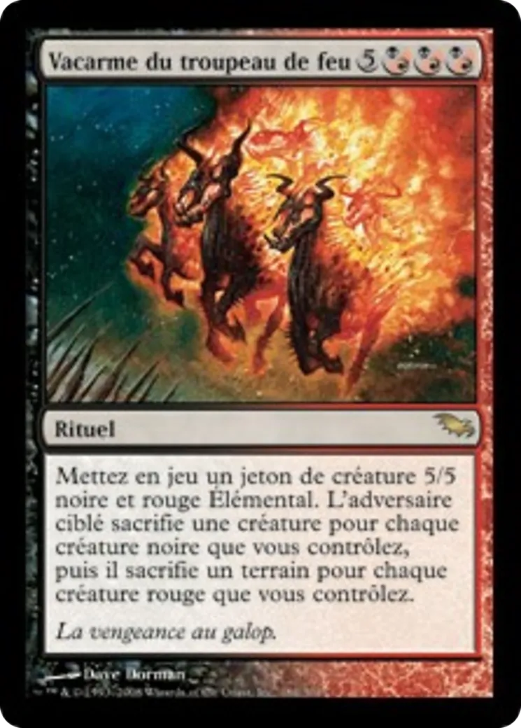 Vacarme du troupeau de feu — Shadowmoor — Magic: The Gathering