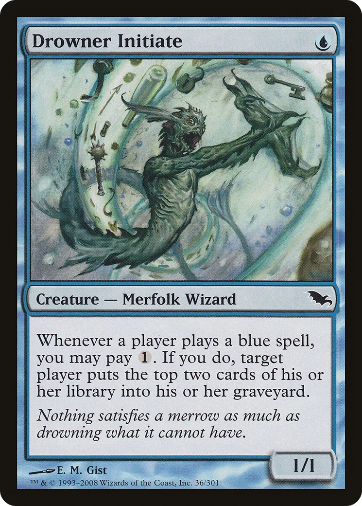 Drowner Initiate — Shadowmoor — Magic: The Gathering