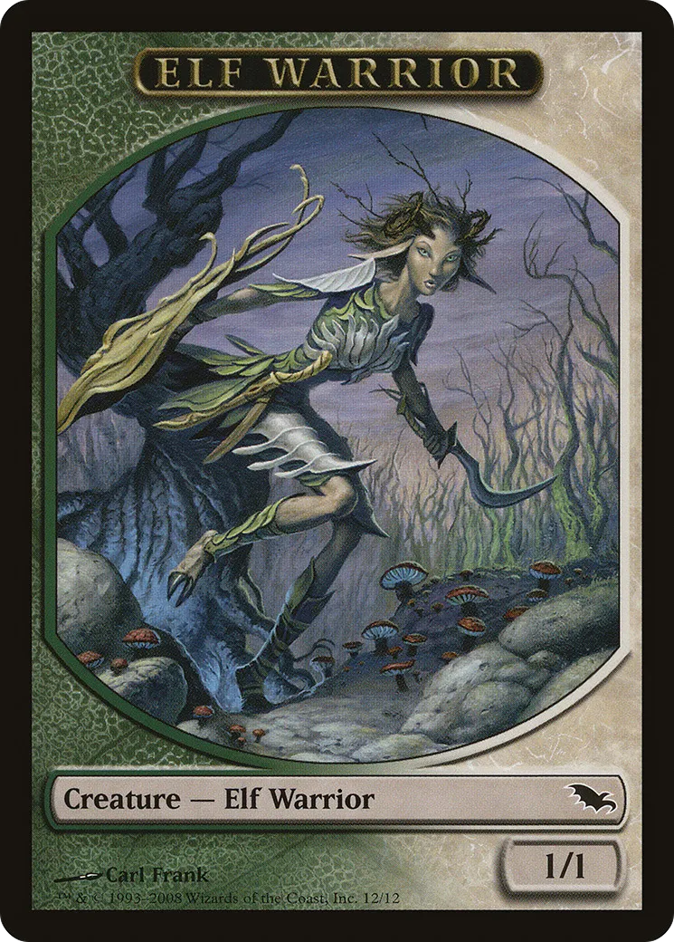 Elf Warrior — Shadowmoor — Magic: The Gathering