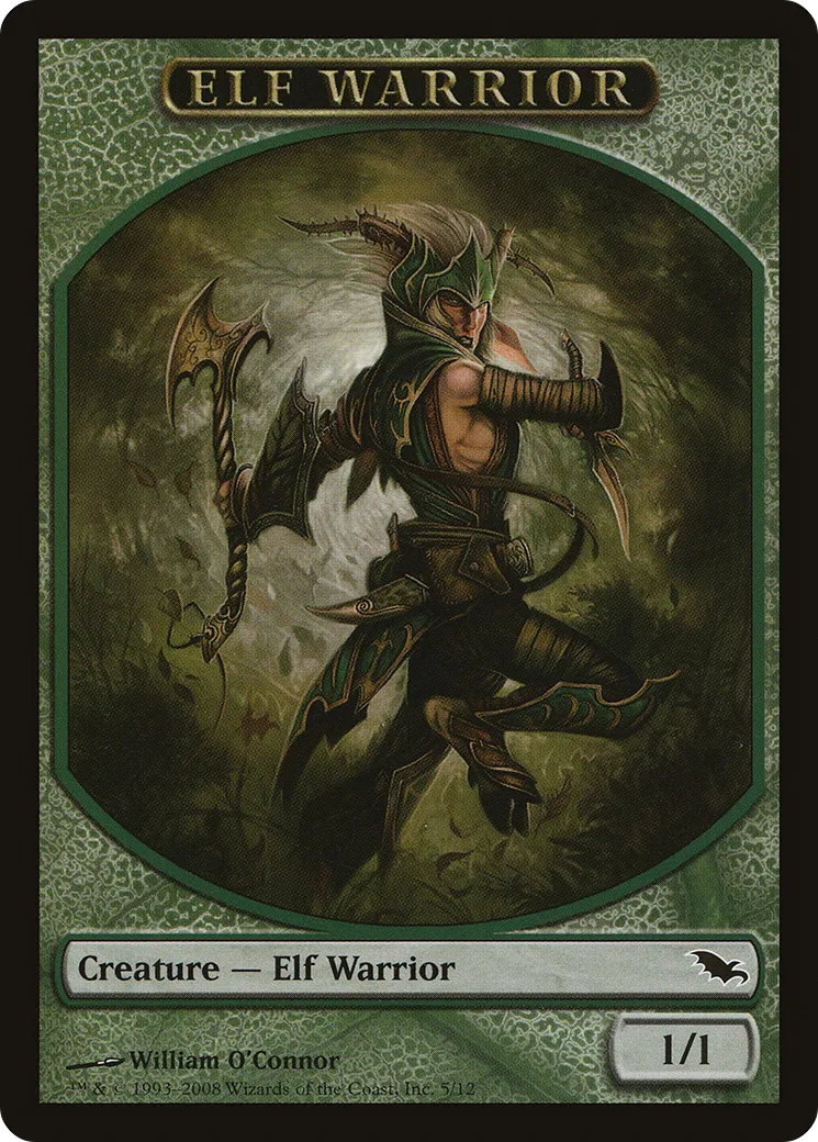 Elf Warrior — Shadowmoor — Magic: The Gathering