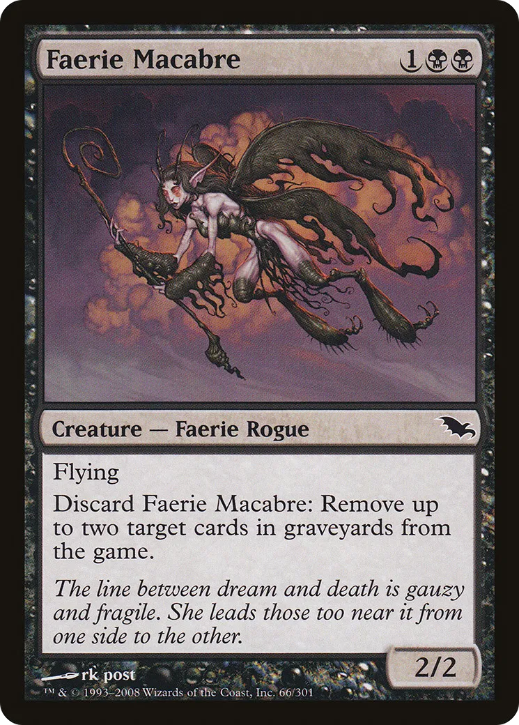 Faerie Macabre — Shadowmoor — Magic: The Gathering