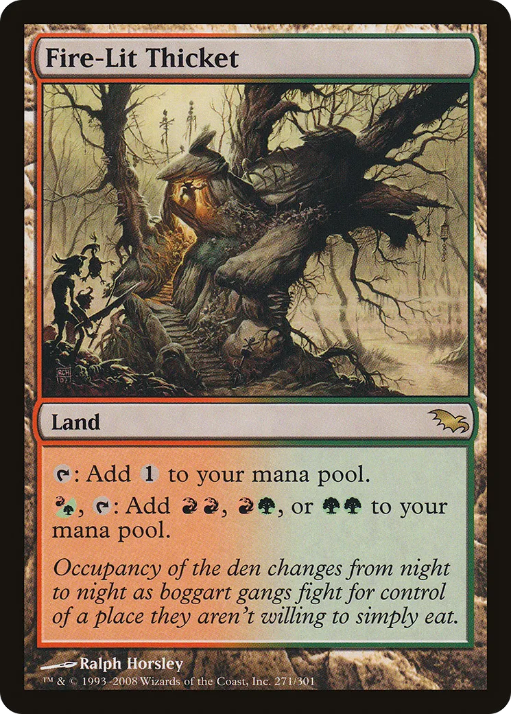 Fire-Lit Thicket — Shadowmoor — Magic: The Gathering