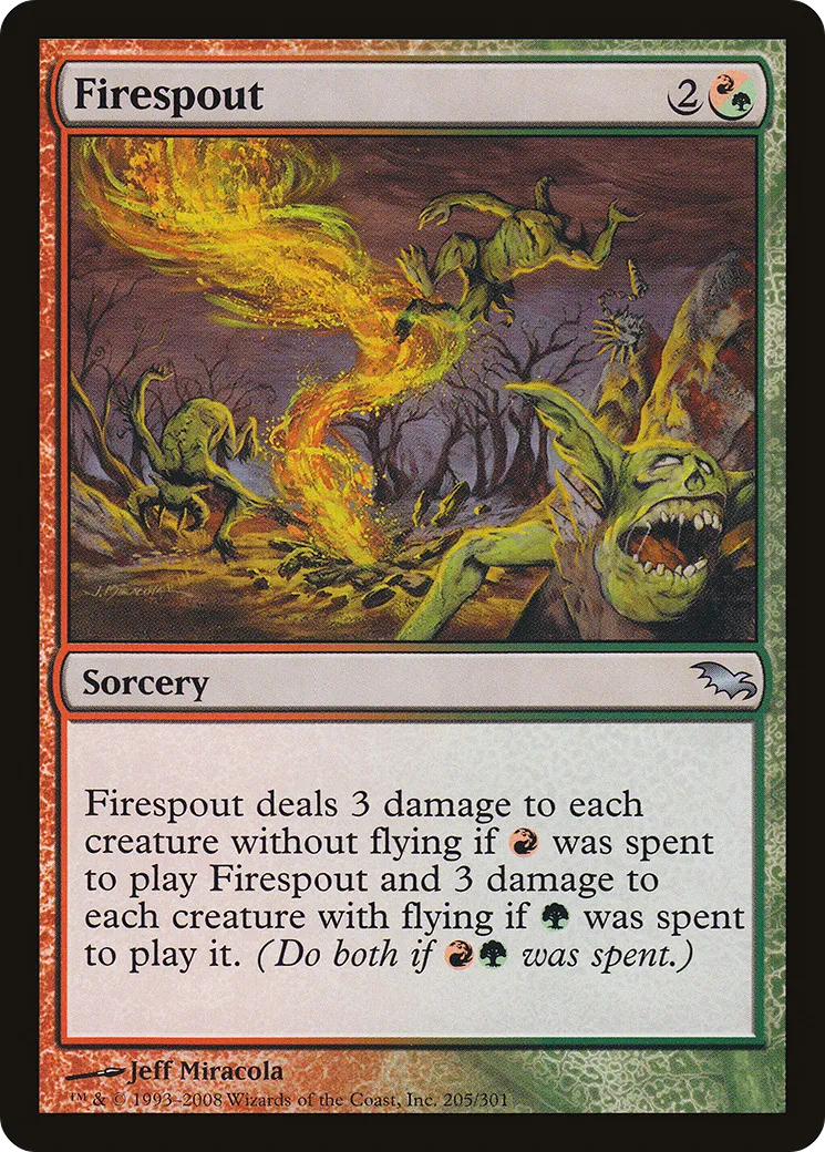 Trombe de feu — Shadowmoor — Magic: The Gathering