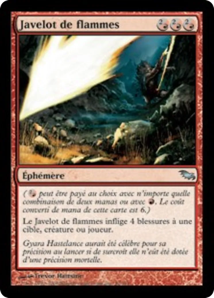 Javelot de flammes — Shadowmoor — Magic: The Gathering