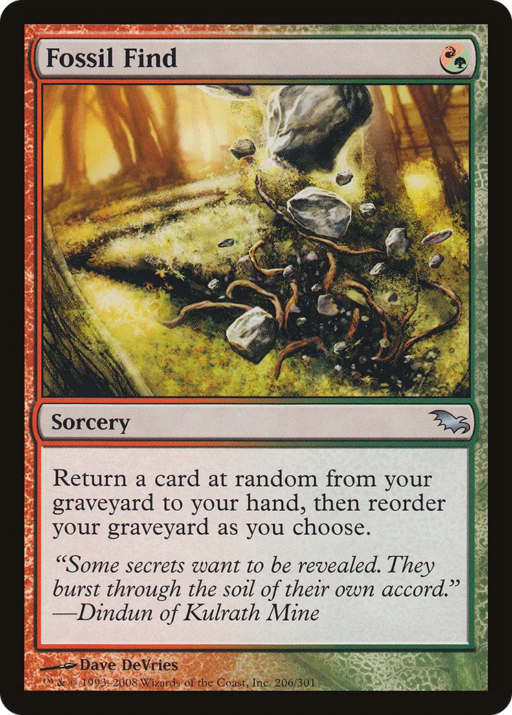 Découverte fossile — Shadowmoor — Magic: The Gathering