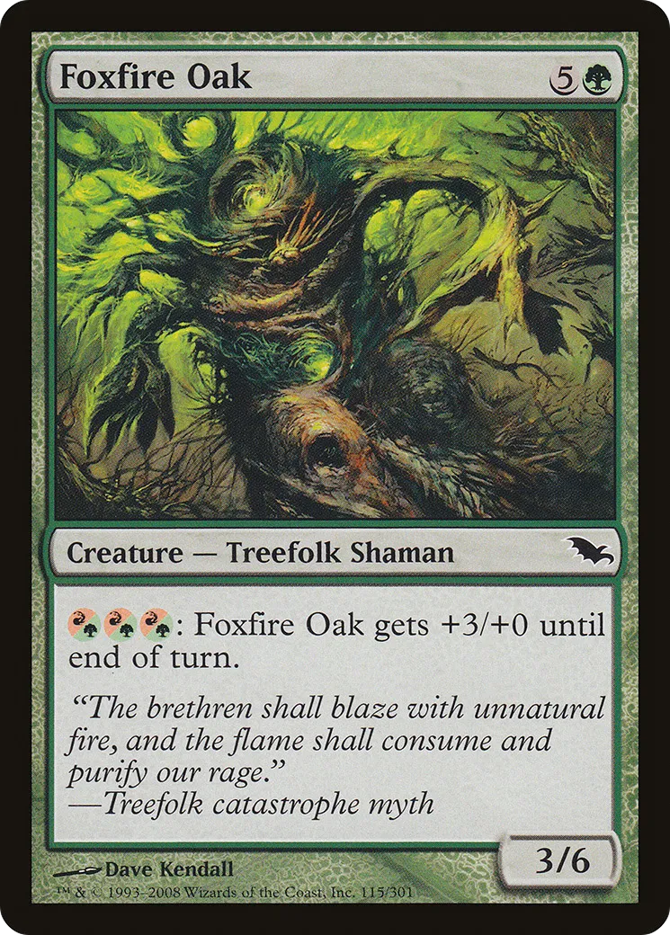 Foxfire Oak — Shadowmoor — Magic: The Gathering