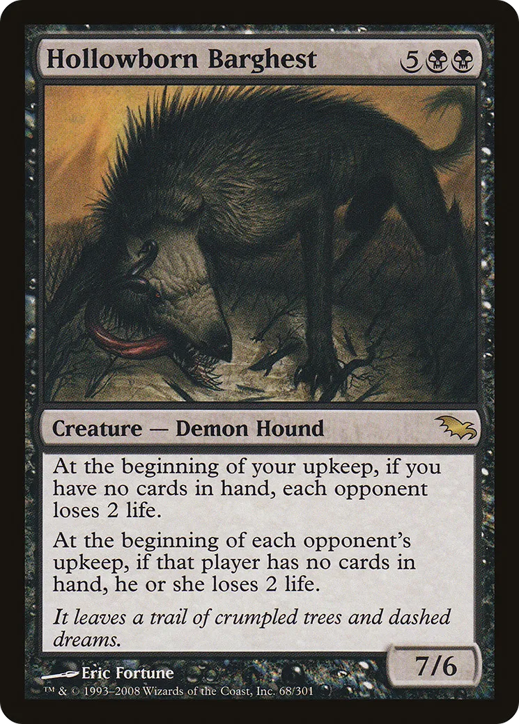 Hollowborn Barghest — Shadowmoor — Magic: The Gathering
