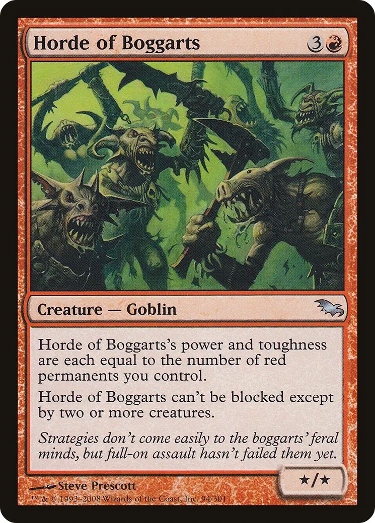 Horde of Boggarts — Shadowmoor — Magic: The Gathering