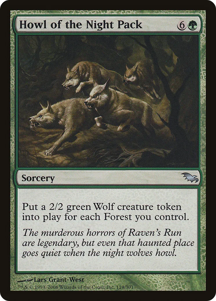 Howl of the Night Pack — Shadowmoor — Magic: The Gathering