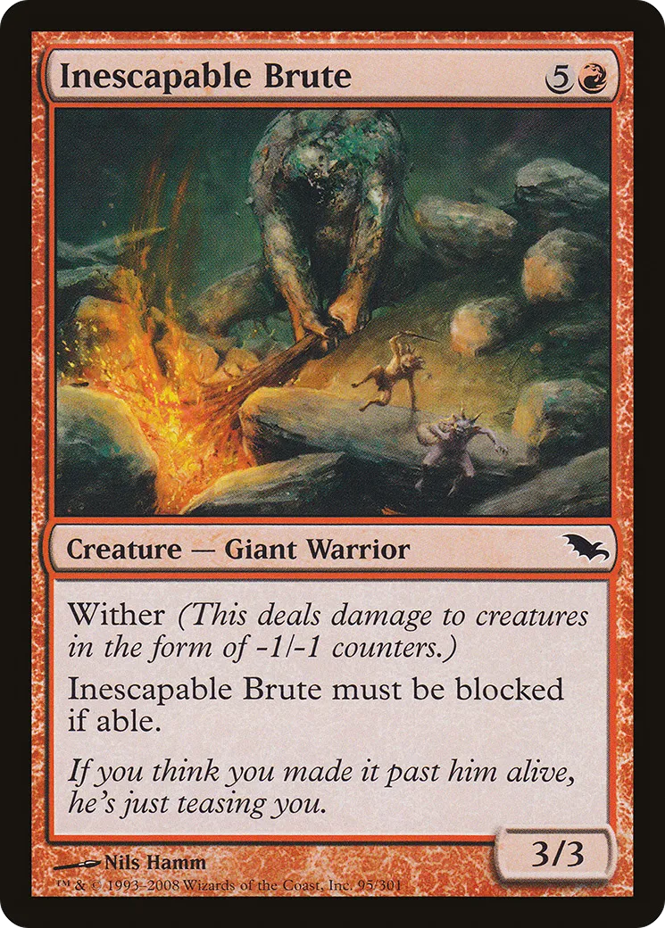 Inescapable Brute — Shadowmoor — Magic: The Gathering