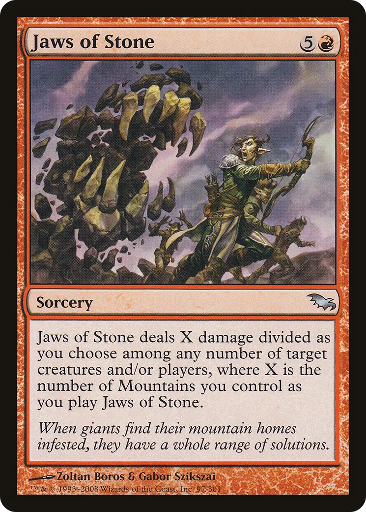 Mâchoires de pierre — Shadowmoor — Magic: The Gathering